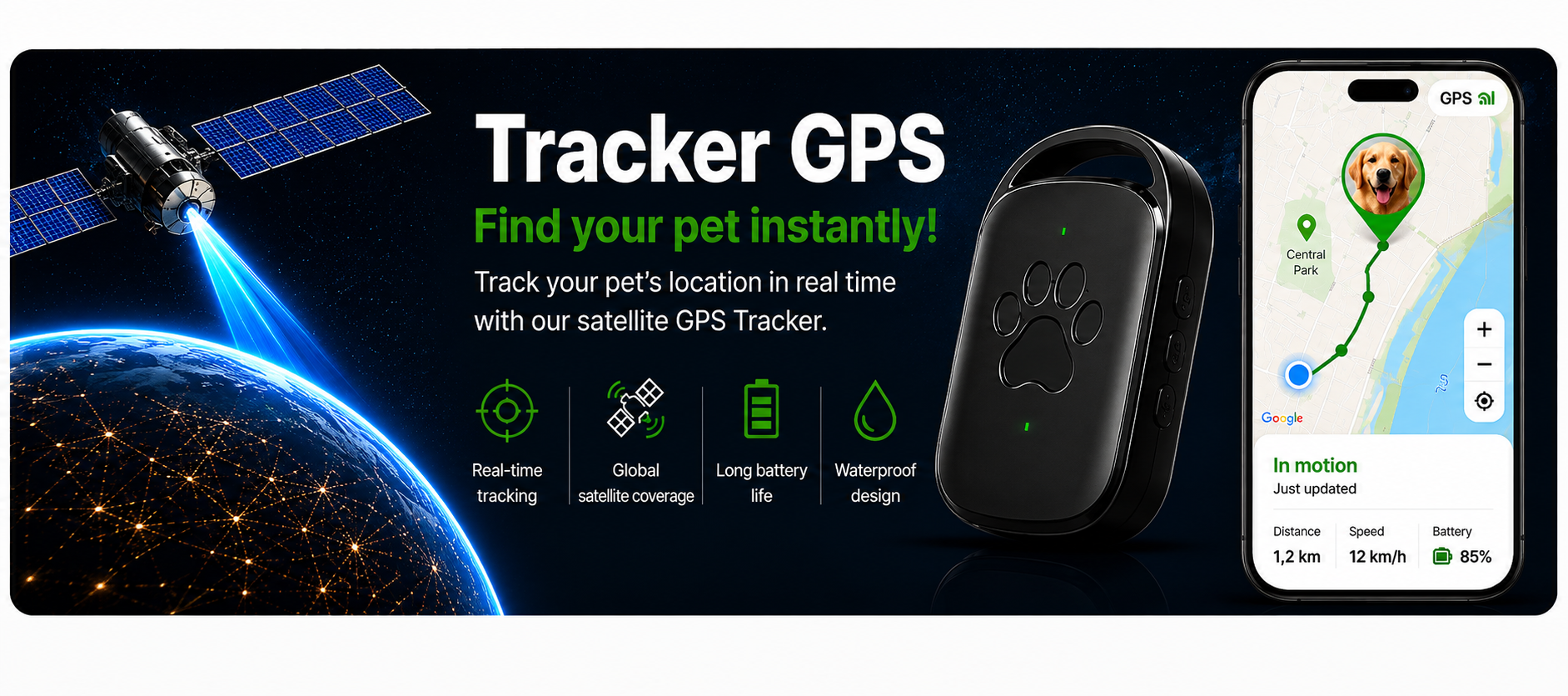 ChipRegister GPS Tracker for real-time pet location