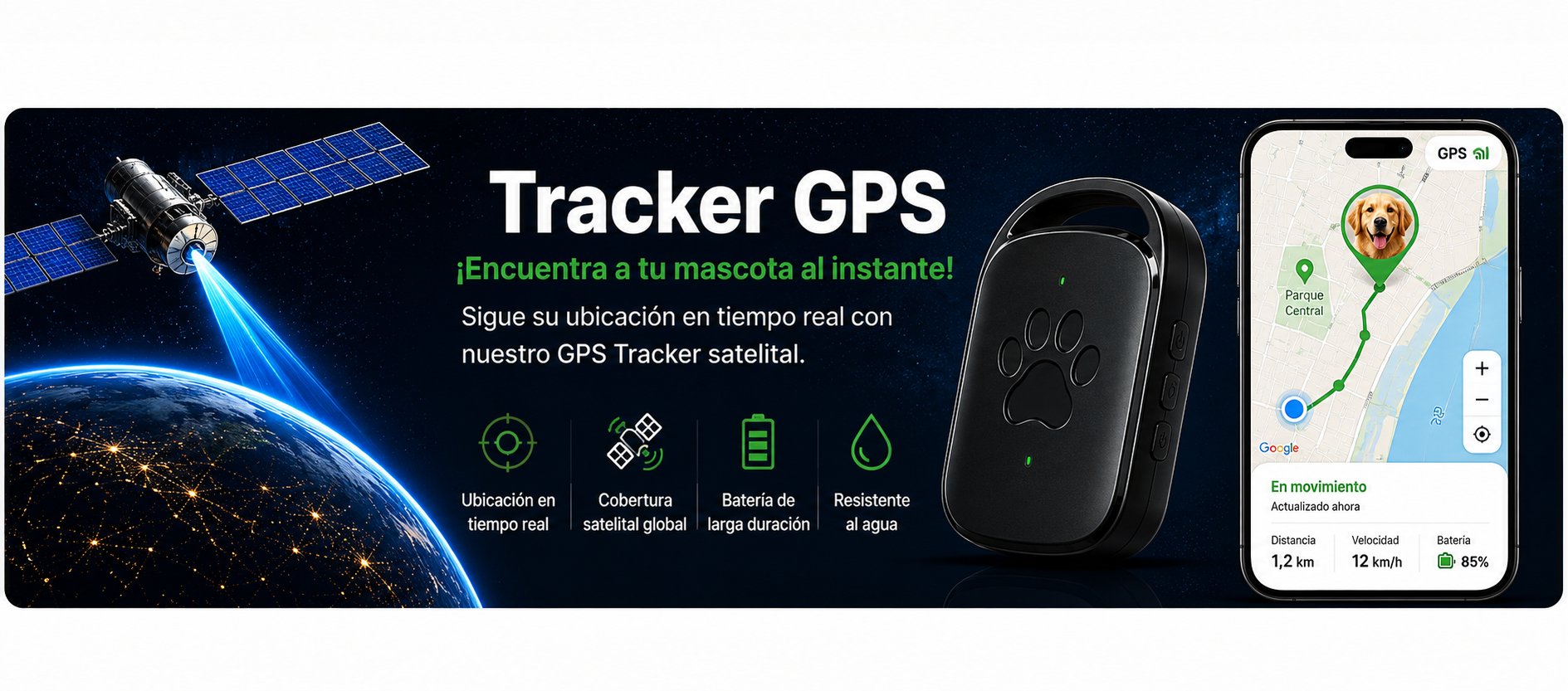 Tracker GPS ChipRegister para localizar a tu mascota en tiempo real