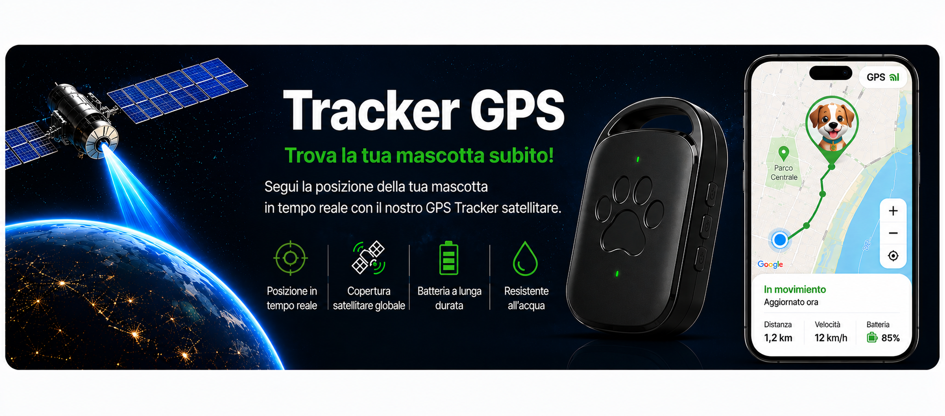 Tracker GPS ChipRegister per seguire la tua mascotta in tempo reale