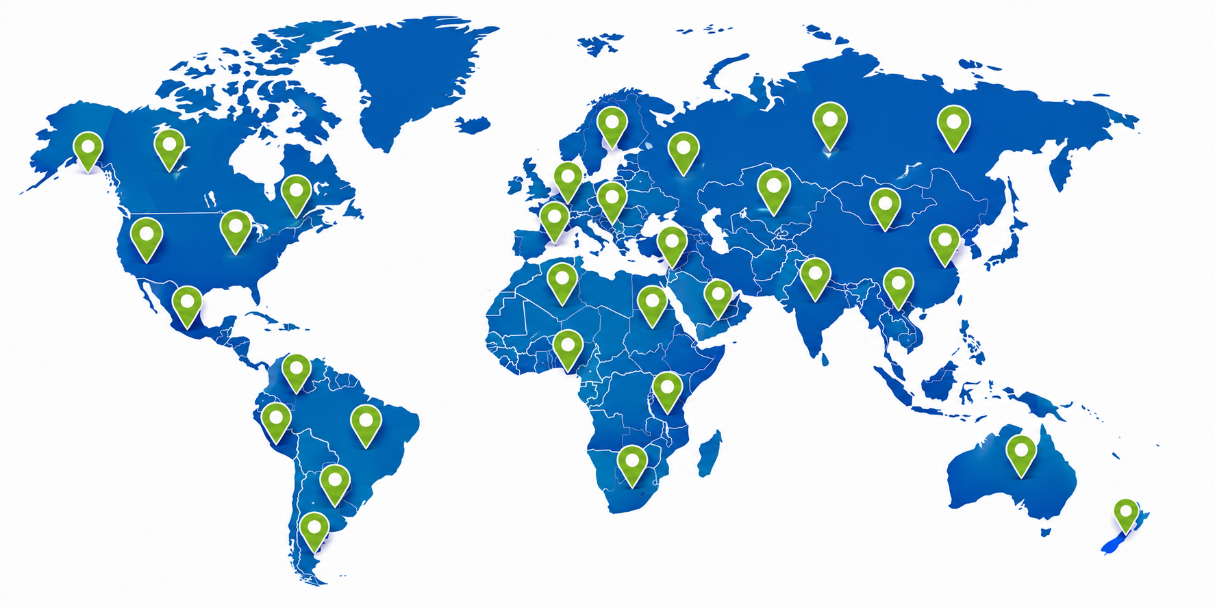 International GPS Tracker coverage map